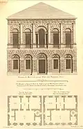 The Elevation of General Wade, his house in great Burlington Street, Vitruvius Britannicus, vol. 3, 1723