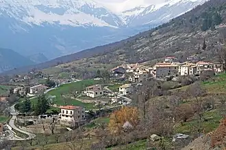 A view of the village of Saint-Léger from the Col de Saint-Léger