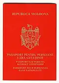 Moldovan Without Citizenship passport 1995