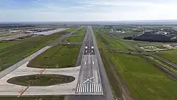 The completed runway, January 2025