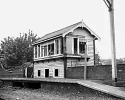 Wadsley Bridge signal box on 6 June 1987
