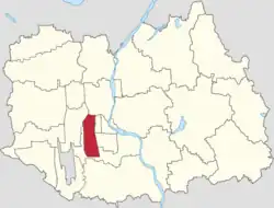 Location of Wangquan Subdistrict within Shunyi District
