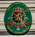 Lesser coat of arms on an embassy plaque