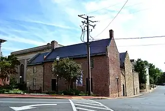 A modern photograph of an early 19th century jail