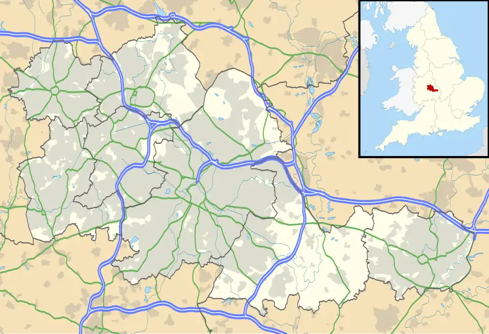 Rednal is located in West Midlands county