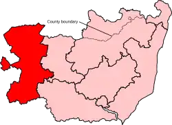Location of West Suffolk Constituency in Suffolk following the 2023 Boundary Review
