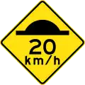 Western Australia, Australia (traffic-calming bumps, known as speed bumps)