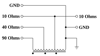 Schematic diagram of automatic transformer