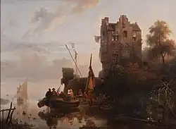 W, Nuijen, Out Boating, 1839, oil on canvas, 77 x 104 cm, private collection