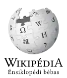 Wikipedia logo displaying the name "Wikipedia" and its slogan: "The Free Encyclopedia" below it, in Balinese
