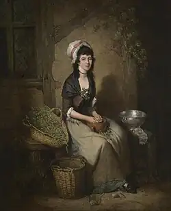A Girl Shelling Peas by William Redmore Bigg