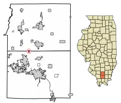 Location of Freeman Spur in Williamson & Franklin Counties, Illinois.