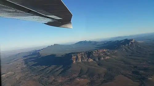 Wilpena Pound, a synclinal basin in the Flinders Ranges of South Australia