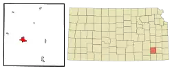 Location within Wilson County and Kansas