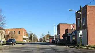 Looking east along W. Blanchard Road