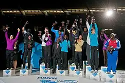 The winners of the 2010 Diamond League Trophies.