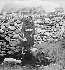 A woman of Achill Island in Ireland