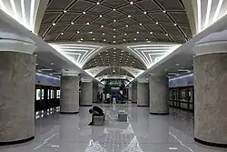 The platform of Pangxiejia Station, Line 7