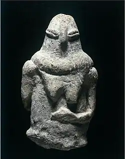 Sha'ar Hagolan human figure. Museum of Yarmukian culture.