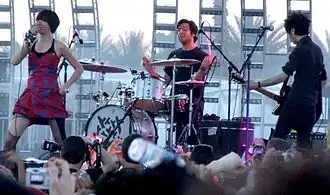 Yeah Yeah Yeahs in 2006. L–R: Karen O, Brian Chase, Nick Zinner