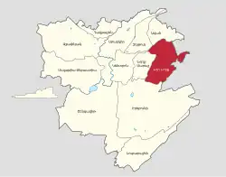 Nor Nork district shown in red