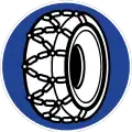 Sign 268 Snow chains required