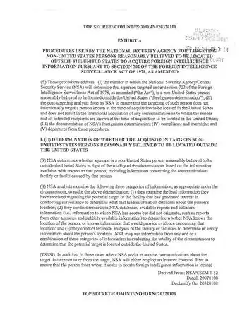 Procedures used to target Foreigners.