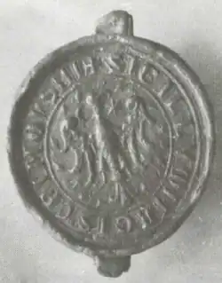 Печать Моиша Акоша, 1299 год