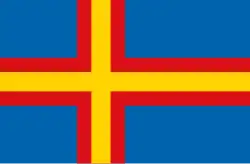 Проект флага Аландских островов (1946 год)