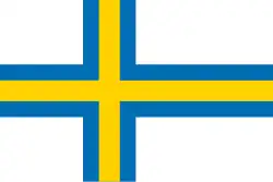 Проект флага Аландских островов (1939 год)