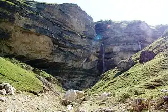 Водопад в Шахдагском национальном парке