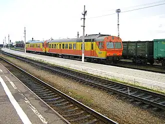 Автомотриса АЧ2 на станции