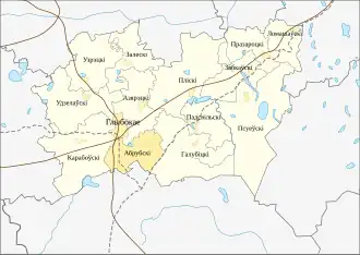 Обрубский сельсовет на карте