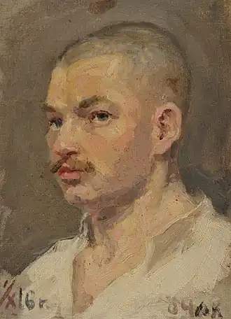 Автопортрет П. Г. Якубовского, 1916 год