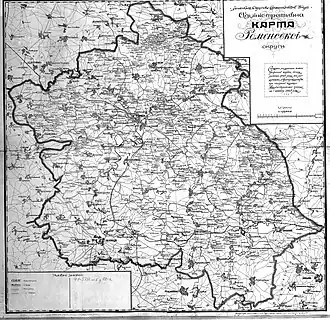 Роменский округ на карте