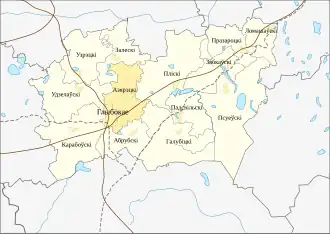 Озерецкий сельсовет на карте