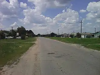 Главная улица села — Пролетарская улица