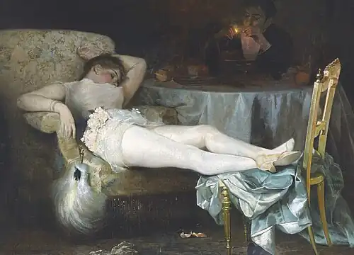 После маскарада. 1890