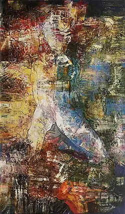 "Молитва", 2014 год. Холст / масло, 245 х 145 см.