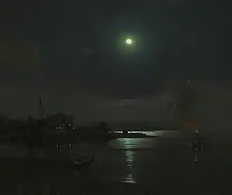 «Ангара ночью», 1886 год.Иркутский художественный музей