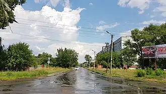 вид со стороны Элеваторной улицысправа предприятие «Млибор»