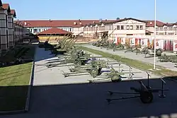 Артиллерия на выставочной площадке Музея отечественной военной истории