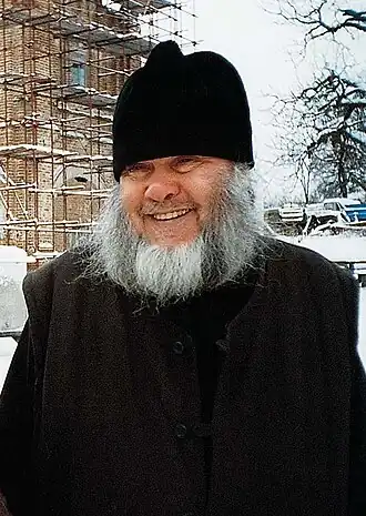 Архимандрит Ипполит в Рыльском Николаевском монастыре. 1998 год.