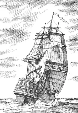 Изображение из книги А. А. Чернышёва «Российский парусный флот»