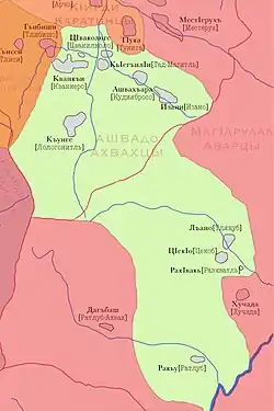 Расселение ахвахцев, ахвах