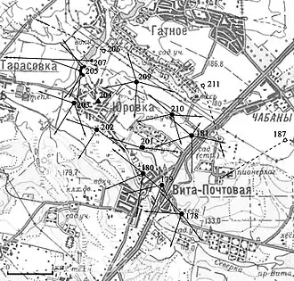 ДОТ № 205 в системе обороны 6-го БРО Юровка - Вита-Почтовая