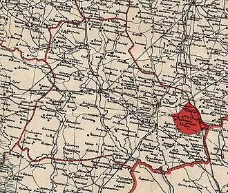 Городецкий район на карте