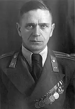 Майор Н. И. Баранов. 1960-е.