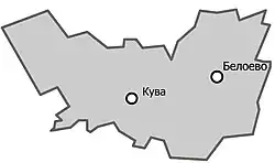 Белоевское сельское поселение на карте