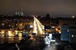 Большой проспект вечером со стороны Гавани